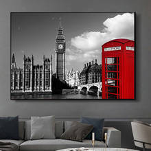 Pintura con diamantes 5D DIY, cuadro con paisaje de Arquitectura de Londres, Cuadrado/redondo, caja de teléfono Retro, decoración de mosaico 2024 - compra barato