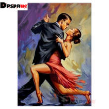 Dpsprue Diy 5d diamond painting Cross stitch Dance Diamond mosaic home decoration embroidery pattern handmade Friend gift DK08 2024 - buy cheap