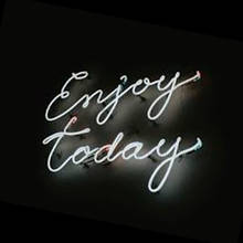 Neon Sign Enjoy Today Neon light Beer Bar Neon Wall Sign High Life Window Advertise Lamp Decorate Home Handmade Real glass TUBE 2024 - buy cheap