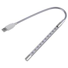 product Mini Portable Flexible 10 LEDs USB Light Computer reading Lamp for Notebook Laptop Computer Desktop PC Keyboard 2024 - buy cheap