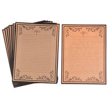 1Set(8sheets) European Style Decorative Pattern Vintage Lace Side Letter Paper Kraft Writing Paper 2024 - buy cheap