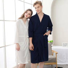 Plus Size 3XL Summer Women Bathrobe Sleepwear Autumn Lovers Casual Robes Men Waffle Nightgown Kimono Bride Groom Wedding Gown 2024 - buy cheap