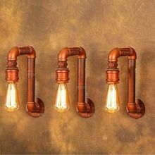 American vintage industrial lighting Loft Style luminaire Lamp Edison Retro Water Pipe Wall Sconce indoor lighting home 2024 - buy cheap