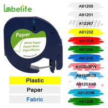Labelife-Paquete de accesorios para impresora Dymo LT-100H, 1 unidad, 91200, 12mm, Compatible con Dymo LetraTag, modelos 91330, 91220, 91331 y 16952 2024 - compra barato