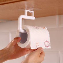 Colgador de papel higiénico largo para cocina, soporte para pañuelos, organizador de puerta de armario de baño, toallero 2024 - compra barato