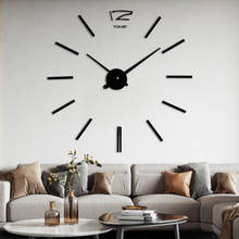 Relógio de parede 3d em acrílico com relógio inteligente, relógio de parede minimalista, criativo e decorativo de parede para sala de estar, diy, 2020 2024 - compre barato