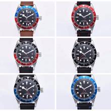 Luxury top Brand Watch 41MM Corgeut Mechanical Male Watch Sapphire Glass GMT Men Automatic Military Sport Calendar Clock Leather 2024 - buy cheap