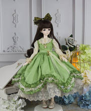 1/3 1/6 1/4 тонкая bjd SD кукольная одежда ретро Лолита платье для 1/3 1/4 1/6 bjd кукольная одежда