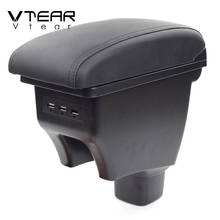 Vtear For Suzuki SX4 armrest leather arm rest USB car-styling storage box interior parts abs center console accessories 2008 2024 - buy cheap