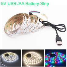 USB LED Strip Lamp SMD3528 DC5V 1M 2M 3M 4M 5M With Switch Flexible LED Light Tape Ribbon TV Desktop Screen Background Lighting 2024 - buy cheap