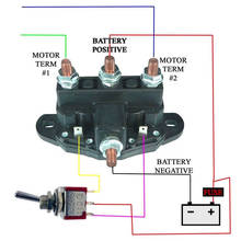 Pernos roscados automáticos, 6 terminales de 5/16 "-24 12V, interruptor de solenoide de inversión de Motor de cabrestante de relé de polaridad de marcha atrás 2024 - compra barato