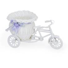 Novo triciclo artesanal/cesta de flores em forma de bicicleta para armazenamento/organização de flores 2024 - compre barato