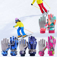 High Quality Professional Kids Ski Gloves Winter Warm Snowboard Gloves Children Motorcycle Riding Waterproof Snow Gloves 2024 - buy cheap