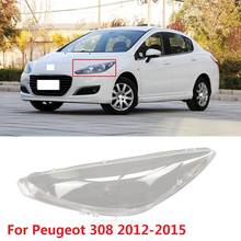 CAPQX 1PC For Peugeot 308 2012-2015 Front Headlamp Lampshade Headlight Lamp cover Waterproof Bright Light Shade Shell Cap 2024 - buy cheap