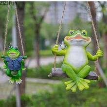 Courtyard Landscape Simulation Frog Tree Hanging Lawn Outdoor Decoration Park Ornament Garden Decor Artificial Animal Statue 2024 - buy cheap