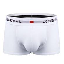 Jockmail, фирменное Мужское нижнее белье, новые мужские боксеры, хлопковые дышащие мужские трусы, u-образные мужские трусы-боксеры, Calzoncillo slip homme 2024 - купить недорого