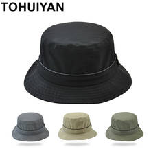 TOHUIYAN Waterproof Nylon Bucket Hat Men Women Lightweight Foldable Sombrero Caps Spring Summer UV Protection Fisherman Sun Hats 2024 - buy cheap