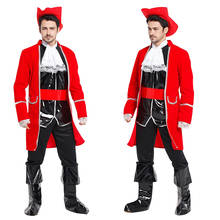 Fantasia adulto do capitão pirata, cosplay, para homens, crianças, dia das bruxas, cosumes, vestido de palco, festa, natal 2024 - compre barato