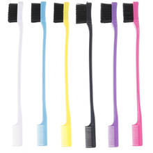 3pcs Color Random Beauty Double Sided Edge Control Hair Comb Hair Styling Hair Brush Eyebrow Brushes Makeup Tool 2024 - buy cheap