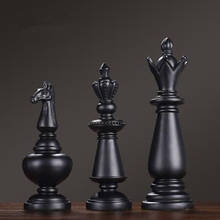 Europeu retro preto e branco xadrez artesanato, mobiliário doméstico, decorações de casa, estudo, sala de estar mobiliário 2024 - compre barato