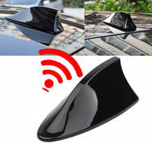 Fm/am antena para carro universal barbatana de tubarão antena auto telhado rádio substituição aérea adesivo base antenas antena estilo do carro 2024 - compre barato