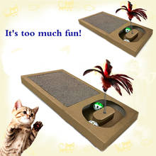 3 in1 Cat Scratcher Board Corrugated Paper Durable Pad Bed Soft Claws Care Toys Grinding Nail Scraper Mat Mattress Pet Supplies 2024 - buy cheap