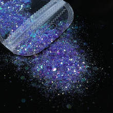Lentejuelas holográficas de purpurina para decoración de uñas, accesorios de manicura, 1 bolsa 2024 - compra barato