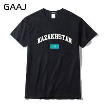 GAAJ-Camiseta con bandera de Kazajstán para hombre, ropa de marca a la moda, cuello redondo, alta calidad, # 5T2KX 2024 - compra barato