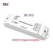 Amplificador de señal BC-812 DMX512, 1 a 2 canales de salida, divisor de potencia DMX, señal de entrada/salida DMX512/1990 DC12V-DC24V 2024 - compra barato