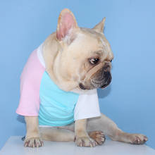 Новинка летняя футболка с изображением тигра Собаки Одежда для собаки хлопковые футболки с изображением французского бульдога для маленьких и средних корги Тедди наряд для щенка одежда для домашних животных 2024 - купить недорого