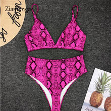Ziamonga Bikini 2020 Swimwear Women Swimsuit Red Snake Biquini Maillot De Bain Femme Bikini Push Up Bikinis 2024 - buy cheap