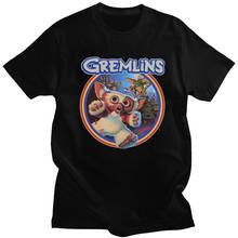 Gremlins 84 T-Shirts Men Gizmo 80s Movie Mogwai Monster Retro Sci Fi Vintage Cotton Tee Shirt Crew Neck Short Sleeve Tshirt Gift 2024 - buy cheap