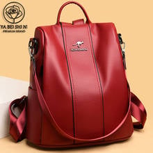 Leather Designer Backpacks Female Casual School Bags for Teenage Girls Ladies Travel Bagpack High Quality Back Pack 2021 New 2024 - buy cheap