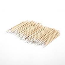 100PCs Single Mini Pointed Head Wooden Cotton Swab Cure Health Make-up Stick Make Up Cosmetic Tool Accessories 2024 - buy cheap