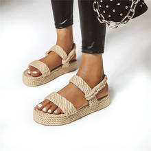 2020 Summer Women Gladiator Sandals Female Beach Shoes Wedge Shoes Falts Comfortable Platform Sandals Sandalia Feminina 2024 - buy cheap