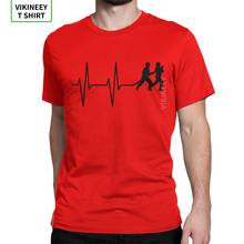 Casual Fireman Heartbeat Firefighter T-Shirt Men Cotton T Shirt Fire Hose Worker Uniform Rescue Short Sleeve Tees Gift Idea Top 2024 - buy cheap