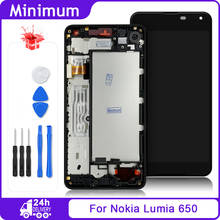 For Microsoft For Nokia Lumia 650 RM-1154 RM-1152 LCD Display Touch Screen Digitizer Assembly + Frame For Nokia650 5.0" Screen 2024 - buy cheap