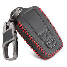 New Leather Car key cover 2 Button keyless Case For Toyota Camry CHR Prius Corolla RAV4 Prado 2017 2018 2019 keychain House 2024 - buy cheap