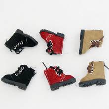 Wholesale 5cm Fashion Leather Red/Black/Brown Boot for 1/6 BJD SD Dolls As For EXO Dolls Russian Handmade Cloth Doll Accessories 2024 - buy cheap