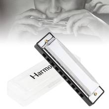 10 Holes Blues Harmonica Musical Instrument Stainless Steel Mouth Organ for Children 2024 - buy cheap