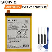Bateria original sony para sony xperia z5 e6883 e6633 e6653 e6683 e6603 lis1593erpc, bateria de substituição autêntica de 2900mah 2024 - compre barato