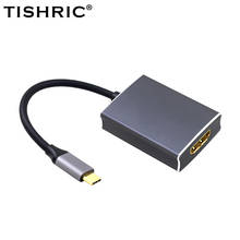 TISHRIC Usb C To HDMI-compatible Cable Converter Type C To Hdmi-compatible Usb C Adapter For MacBook Huawei Mate 40 Pro Samsung 2024 - buy cheap