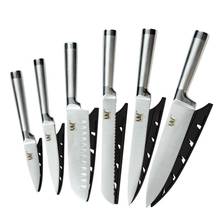 Kitchen Knife Set Stainless Steel - Fruit Paring Utility Santoku Japanese Chef Slicing Bread Knives Set Accessories with Sheath 2024 - buy cheap