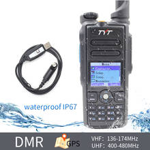 Rádio dmr à prova d'água ip67, walkie talkie digital para transmissor, banda dupla, 136-174mhz, 400-480mhz, alta qualidade e transmissor 2024 - compre barato