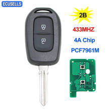 2 Button Remote Key 433MHz 4A PCF7961M Chip for Renault Duster Twingo 3 Dokker Trafic Clio 4 Sandereo Master 3 Logan HU136 Blade 2024 - buy cheap