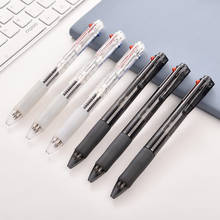 5pcs simple four-color ballpoint pen, 0.7mm push-button stationery multifunctional ballpoint pen, office student marker 2024 - compre barato