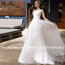 Mbcullyd-vestido de novia de princesa, prenda sencilla de boda, espalda abierta, hasta el suelo, de Organza, talla grande 2024 - compra barato