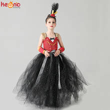 Vestido de tutú de longitud completa para niñas, traje de fiesta de cumpleaños, desfile, Halloween, fantasía de circo 2024 - compra barato