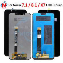 New For Nokia 7.1 LCD Display+Touch Screen Digitizer Assembly Replacement Parts For Nokia 8.1 LCD Screen For nokia x7 lcd 2024 - buy cheap
