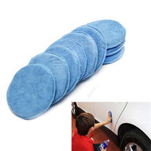 1xBlue Detailing Car Polish Foam Sponge Cleaning Waxing Pads Applicator Microfiber 2024 - buy cheap